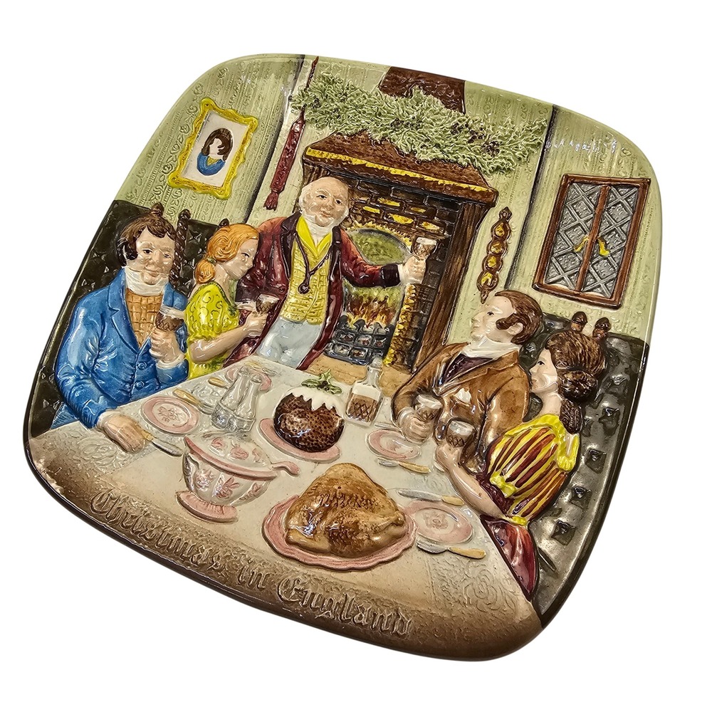 VTG Beswick Royal‎ Doulton England Collectors Plate Christmas 1972 *Flawed*